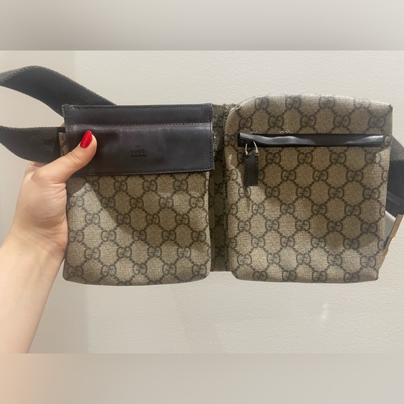 SOLD 🥰Gucci Coated Canvas GG Belt Bag - Picture 1 of 9